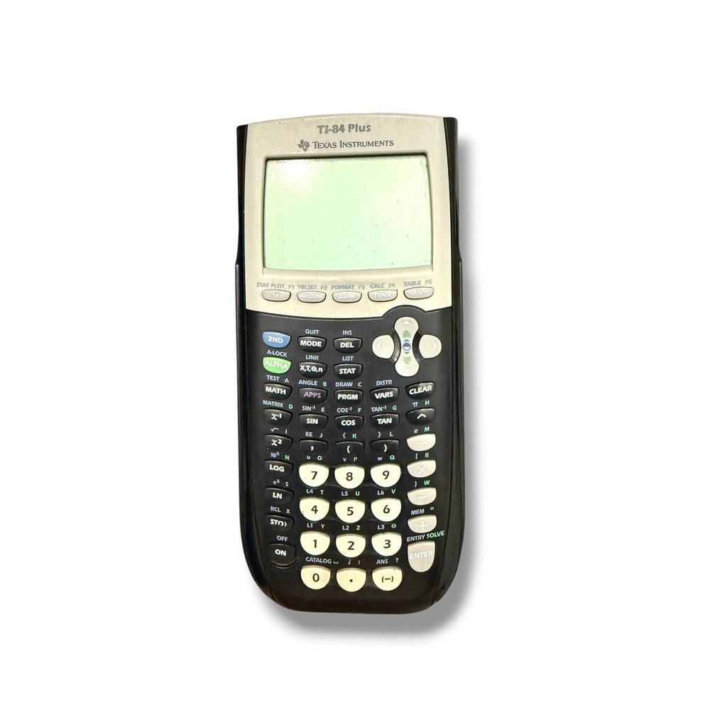 Texas Instruments TI-84 Plus Graphing Calculator Black Silver Handheld STEM Math